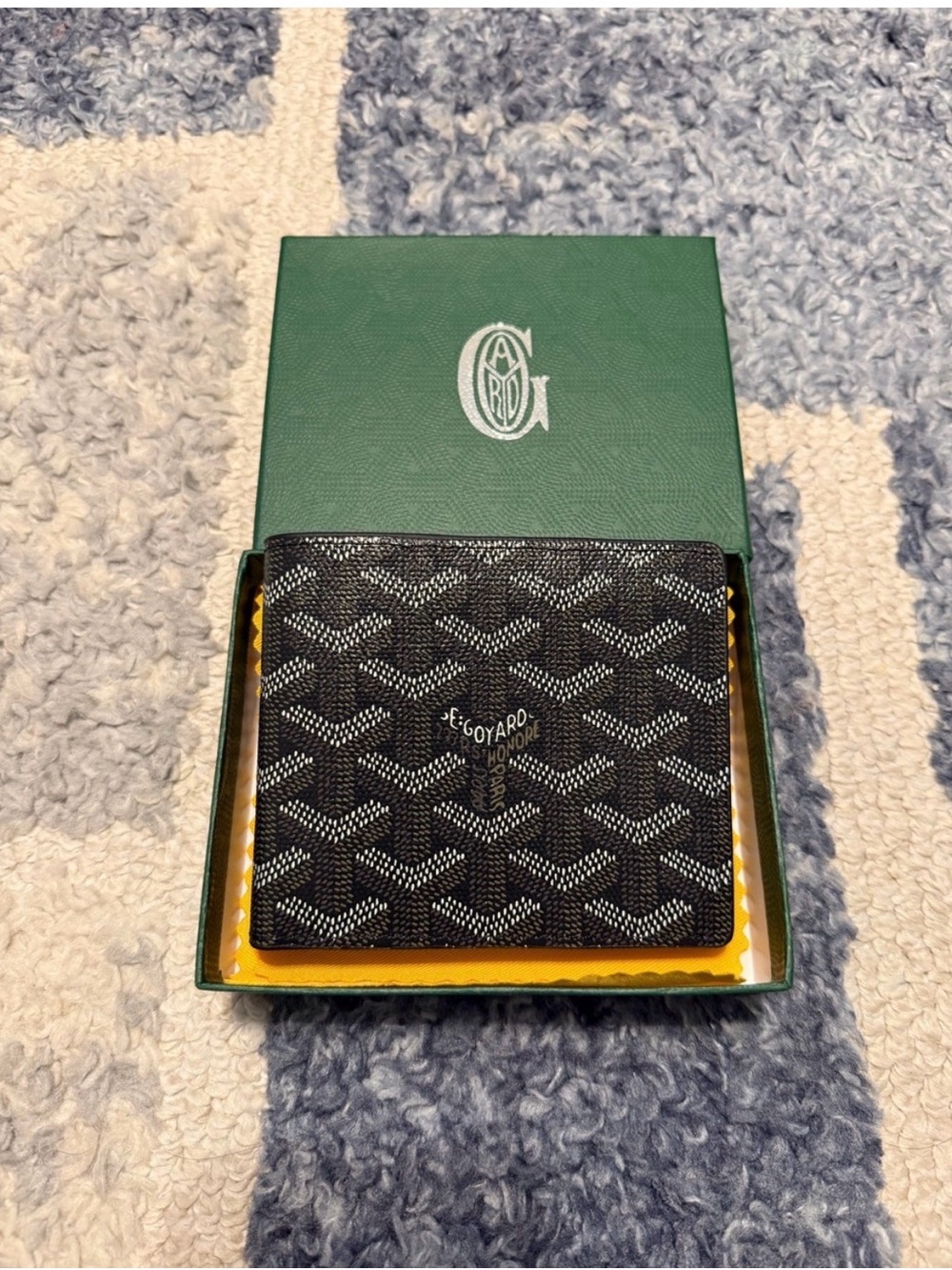 Goyard Black Goyardine Canvas Bi-Fold Wallet